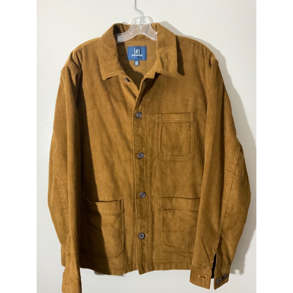 George Men's Corduroy Barn Jacket, Size-L(42-44)